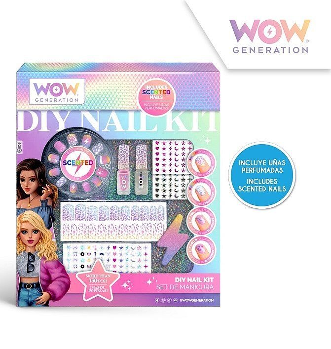 Zestaw do manicure z pachnącymi tipsami wow