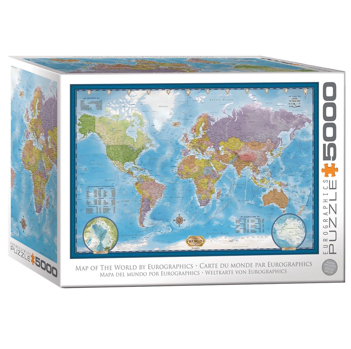Puzzle 5000 World Map 8520-5890