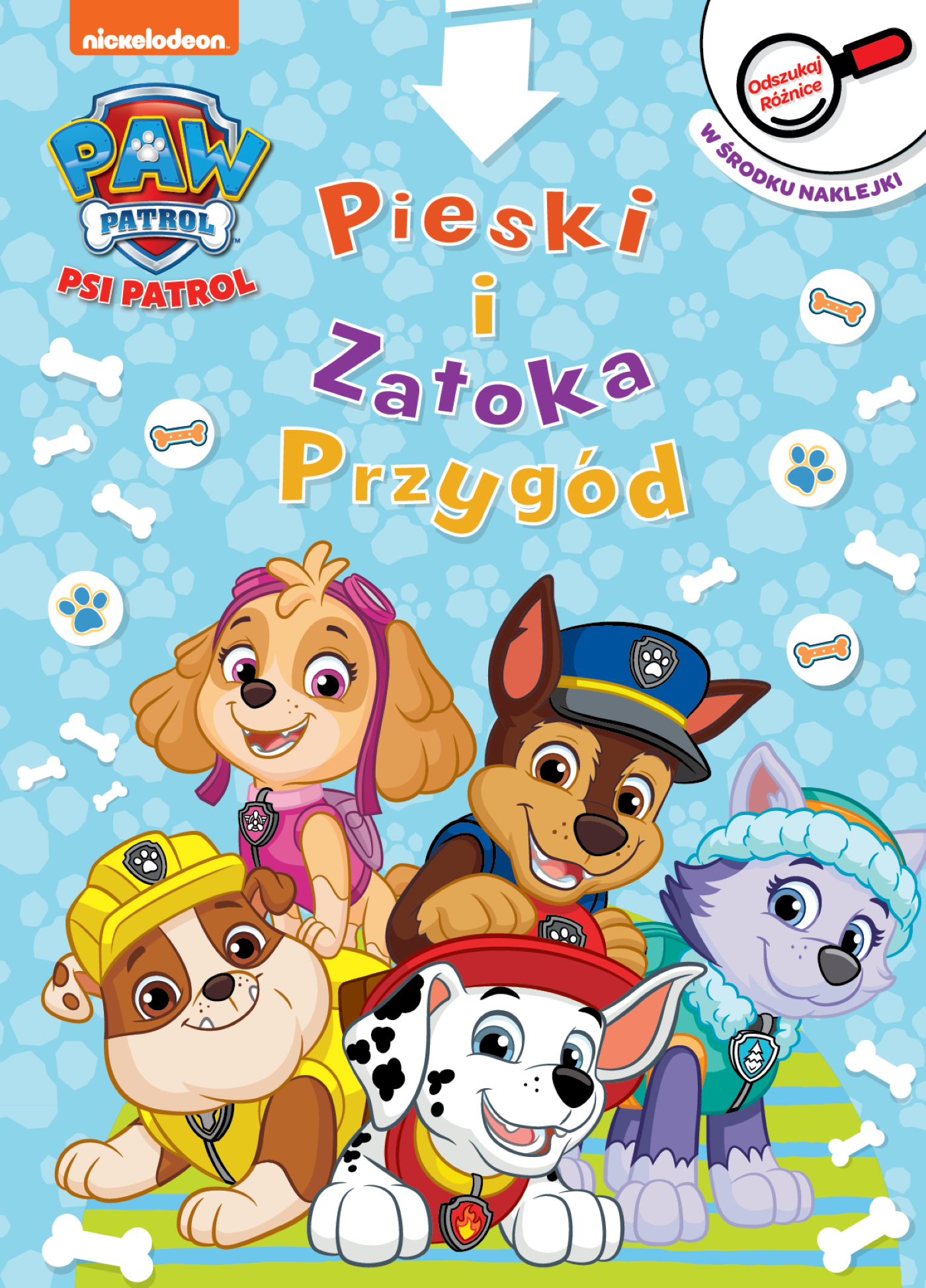 Psi Patrol. Odszukaj rożnice. Pieski i Zatoka Przygód