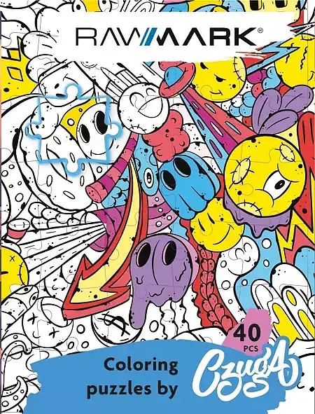 Puzzle do kolorowania 40 doodle 40 cm x 60 cm