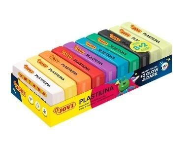 Plastelina Box 8 kolorów  + 2 świecące w ciemności po 50 g