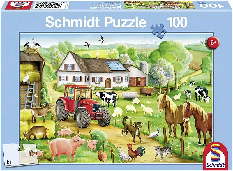 Puzzle 100 wesołe gospodarstwo 104008