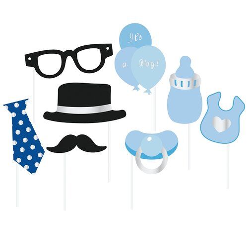Rekwizyty do zdjęć "Boys Party", 8 elementów