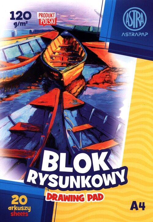 Blok rysunkowy A4 20 kartek 10 sztuk