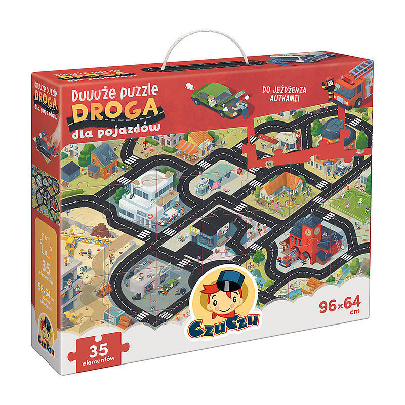 CzuCzu Duuuże puzzle Droga dla pojazdów 3+