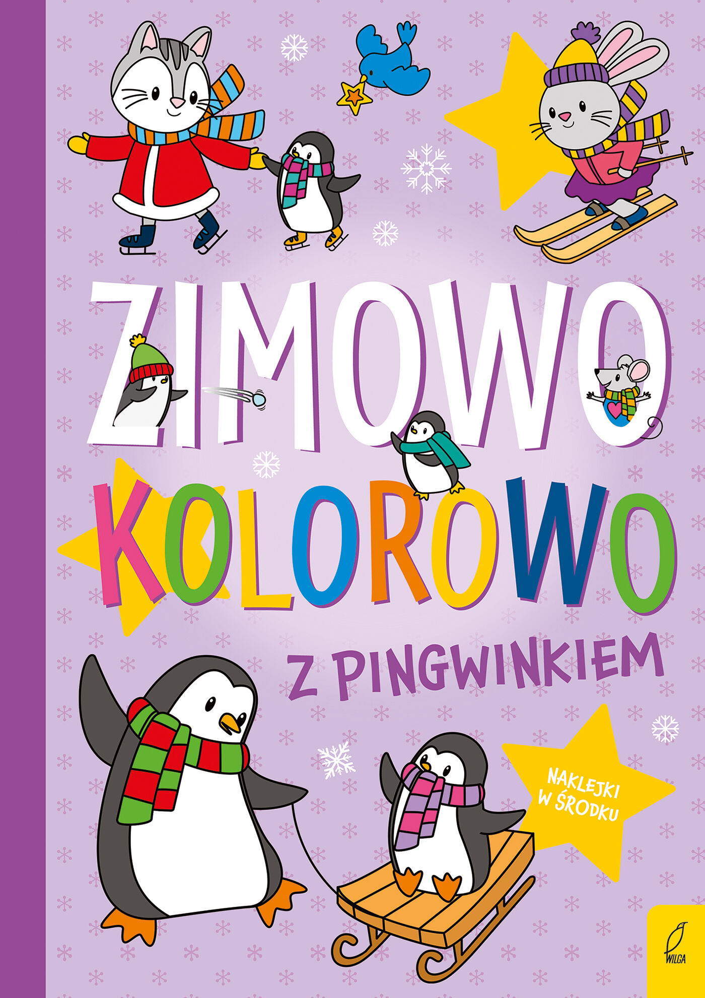 Zimowo, kolorowo. Z pingwinkiem