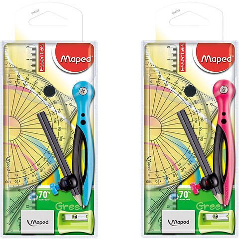 Cyrkiel maped essentials  plastikowy zestaw 8szt