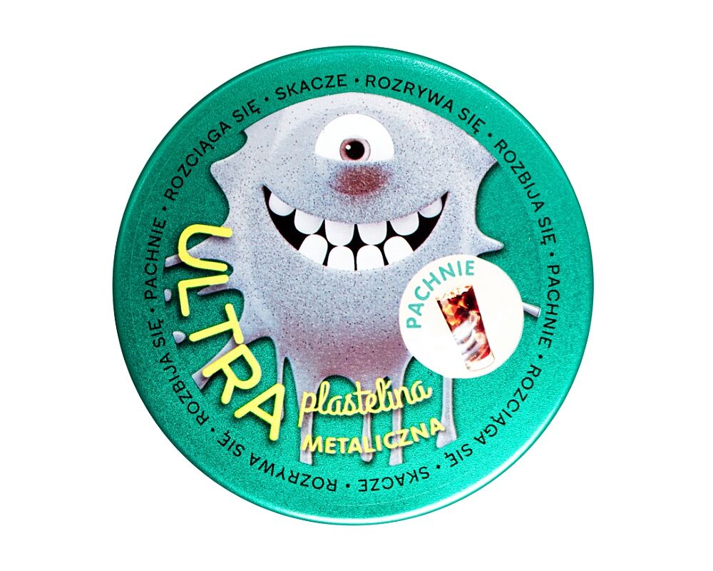 Ultraplastelina pachnąca srebrna metaliczna+zapach coli EP04328
