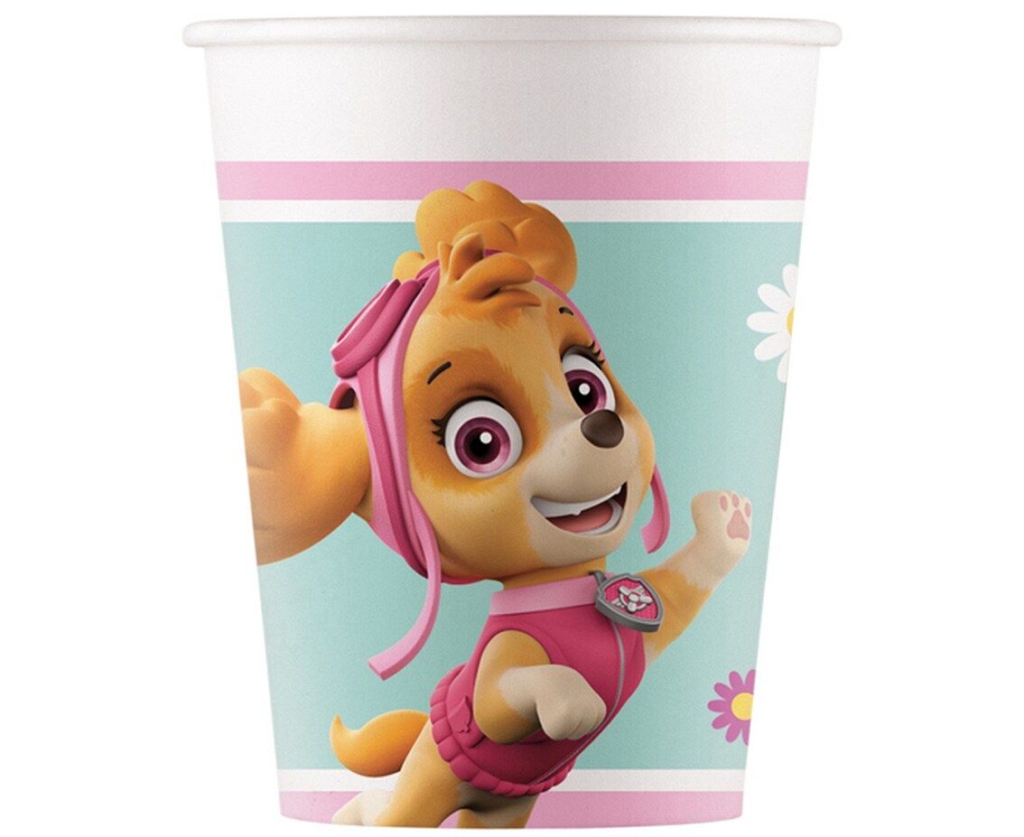 Kubeczki papierowe Paw Patrol Skye & Everest  200ml 8szt.
