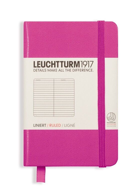 Notes Leuchtturm1917 Mini w linie różowy