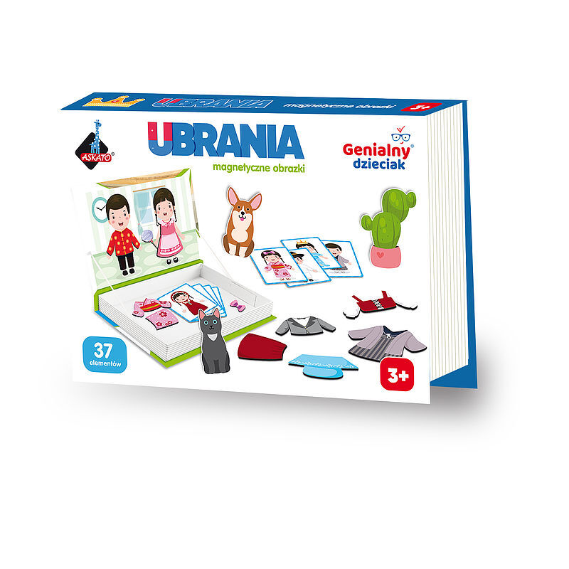 Genialny Dzieciak Układanka Magnetyczna - Ubrania