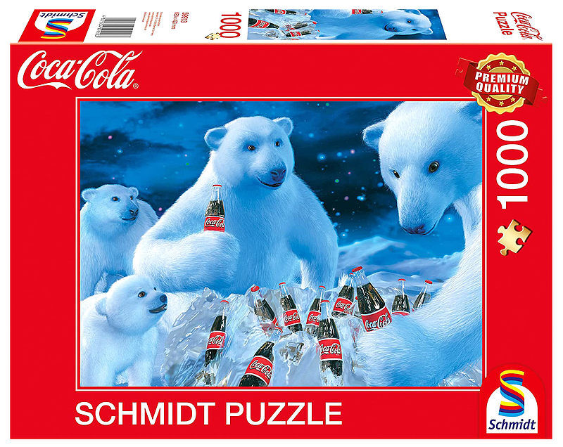 Puzzle 1000 pq coca-cola niedźwiedzie polarne 109961