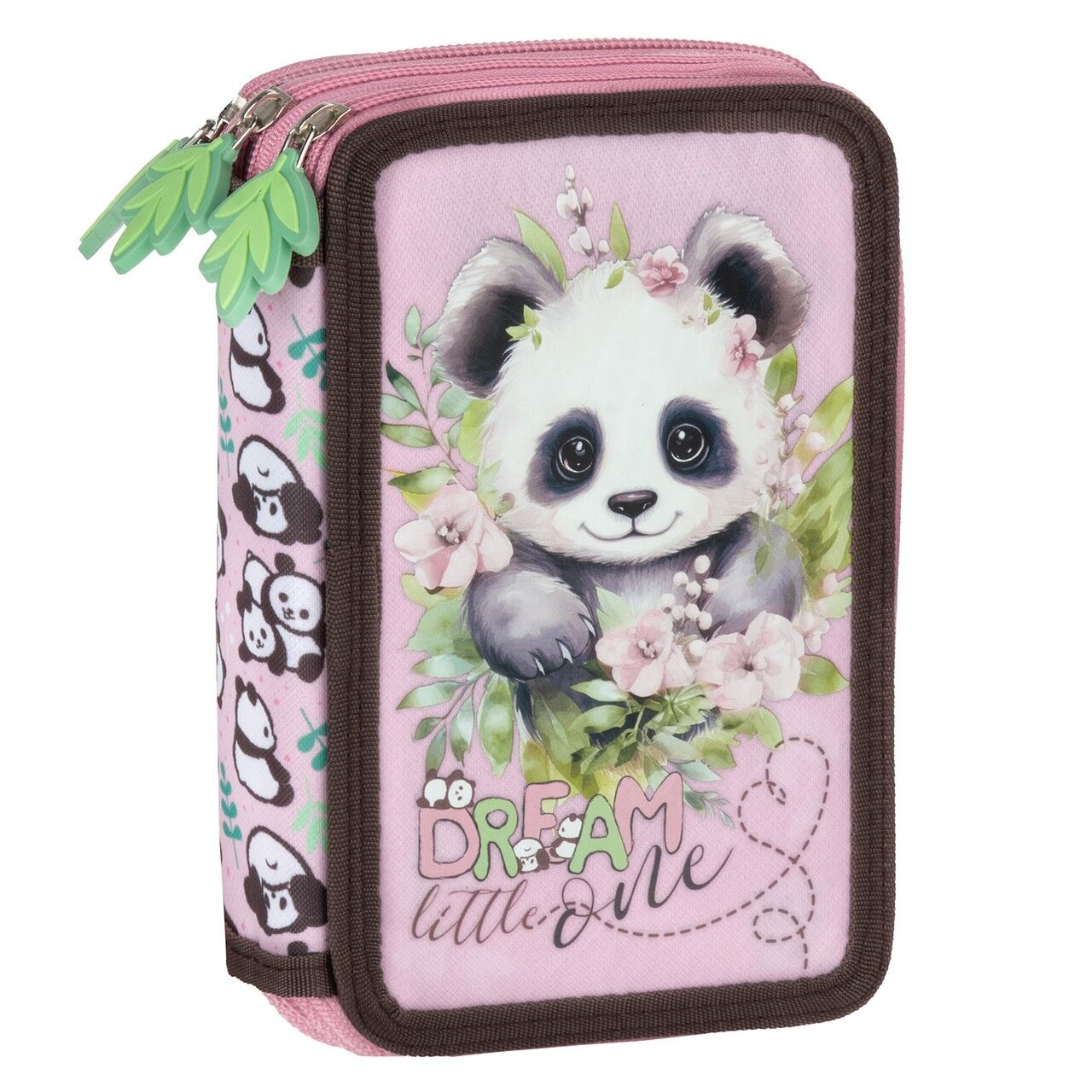 Piórnik 3-komorowy z wyposażeniem Panda PWTPA10