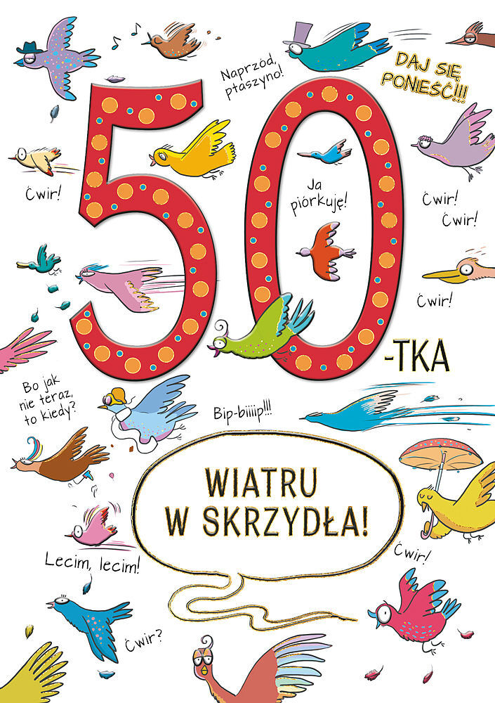 Karnet a5 50 urodziny
