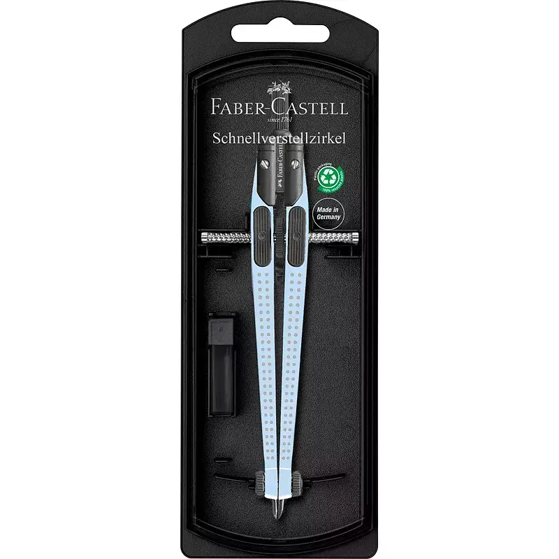 Cyrkiel grip 2001 faber-castell jasnoniebieski