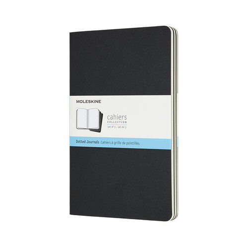 3 Zeszyty Moleskine Cahier Journals L kropki