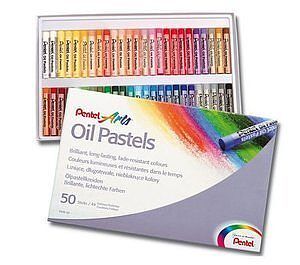 Pastele olejne Pentel 50 kolorów