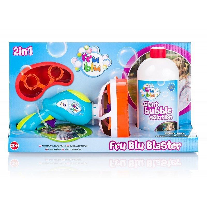 Fru Blu. Zestaw: miotacz baniek + płyn 0,5l