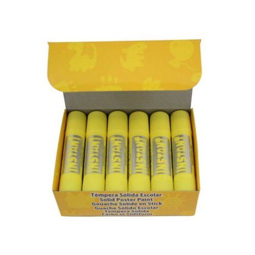 Farby w sztyfcie playcolor instant żółty 12 sztuk