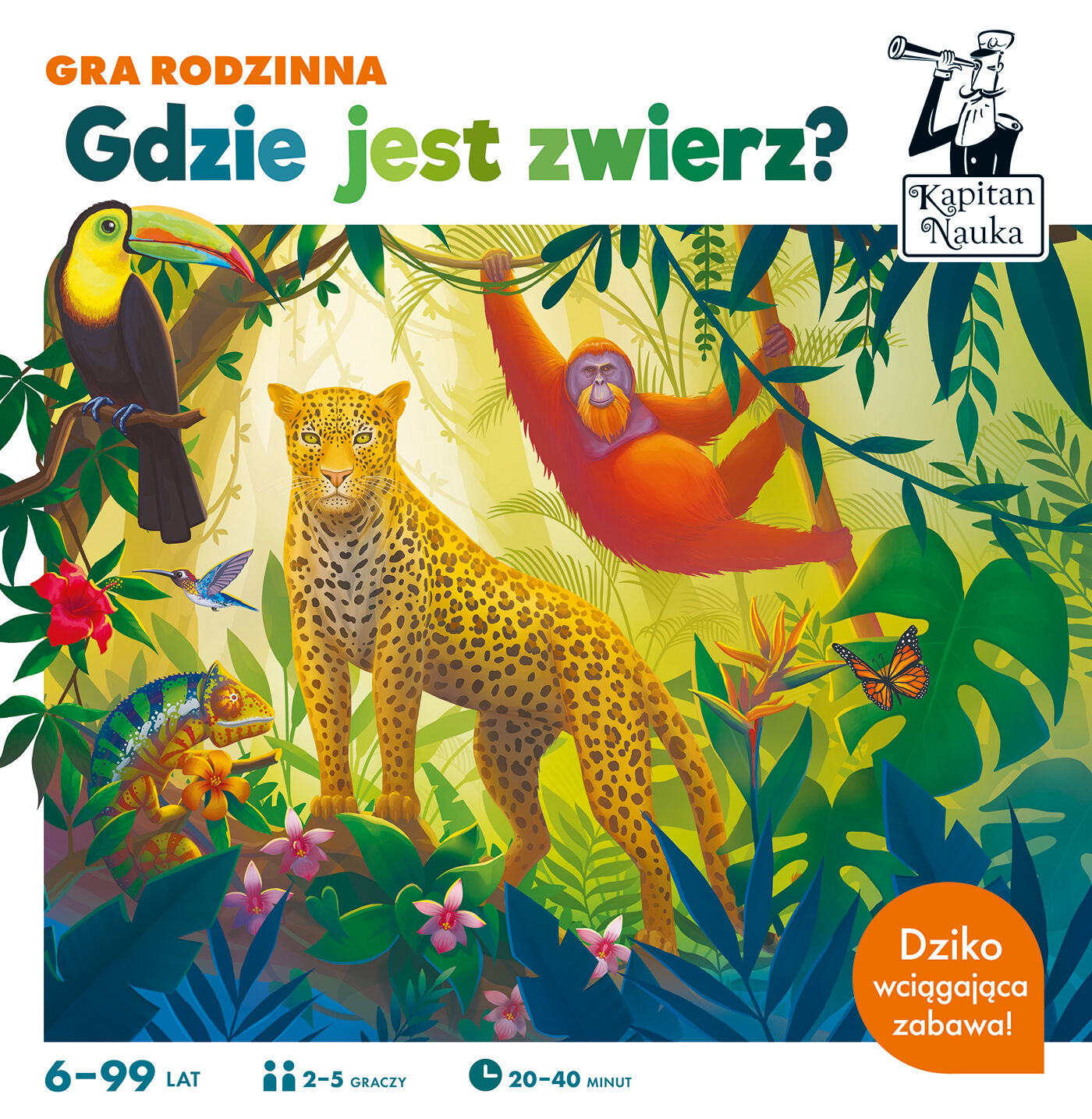 Gdzie jest zwierz? Gra rodzinna. Kapitan Nauka