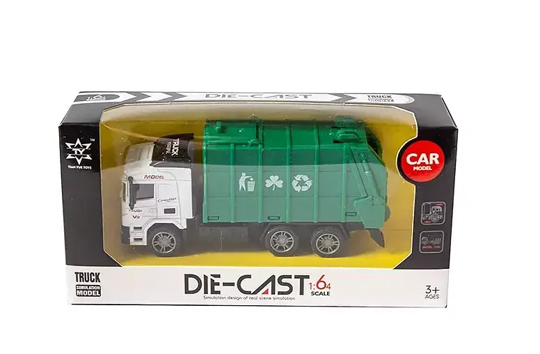 Śmieciarka metalowa 1:64