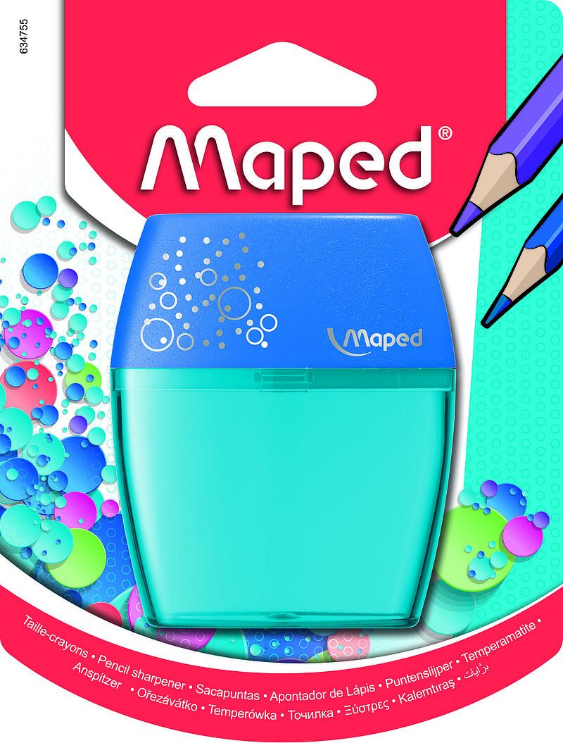 Temperówka maped shaker 2 otwory niebieska blister