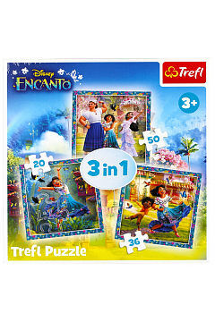 Puzzle 3w1 Bohaterowie magicznego Encanto