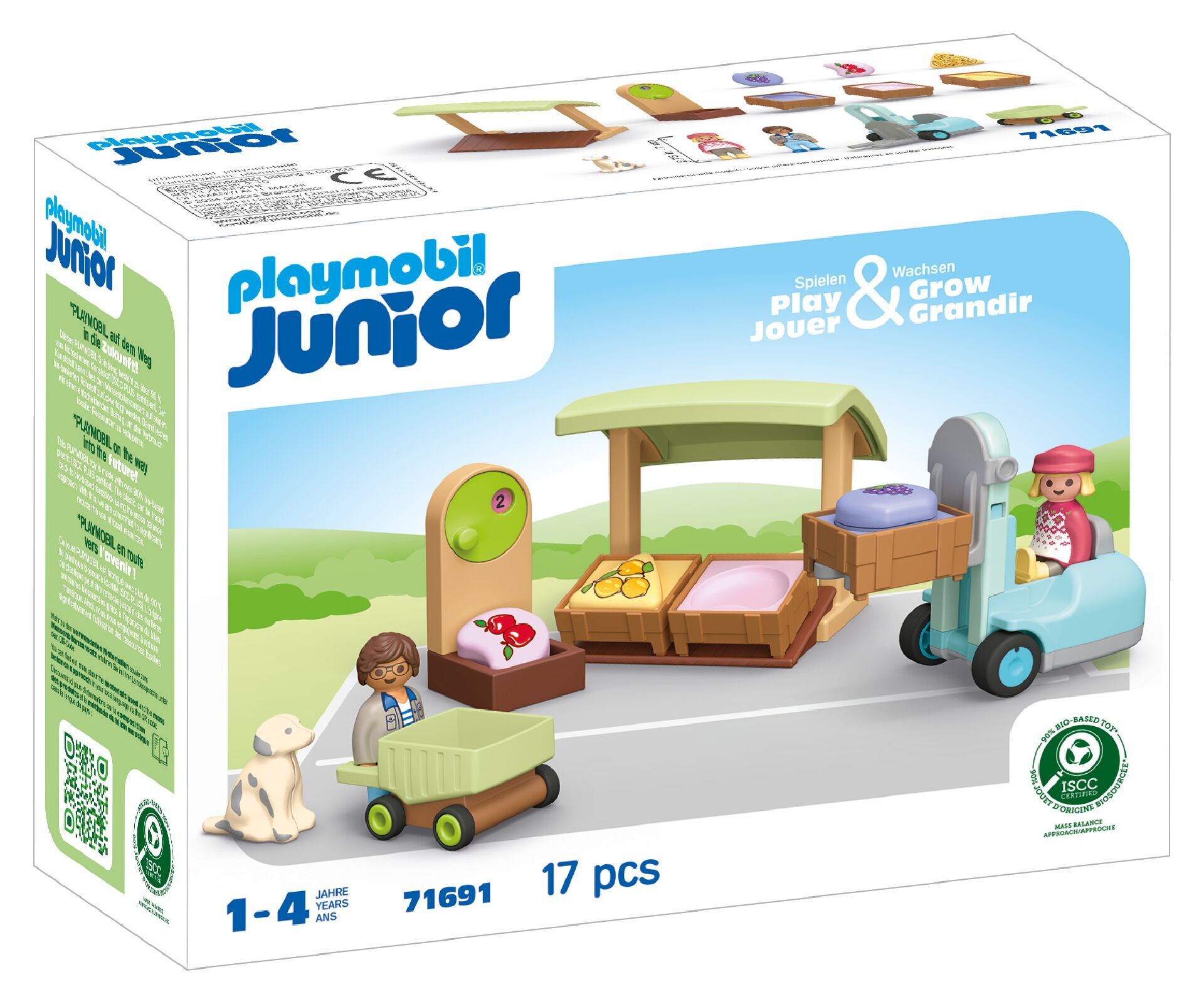 Playmobil Junior Ekologiczny Stragan z wózkiem widłowym  71691