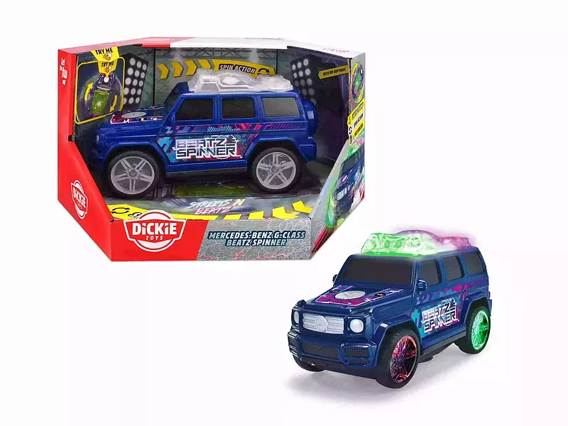 Muzyczny pojazd mercedes g dickie toys streets beatz 23,5 cm