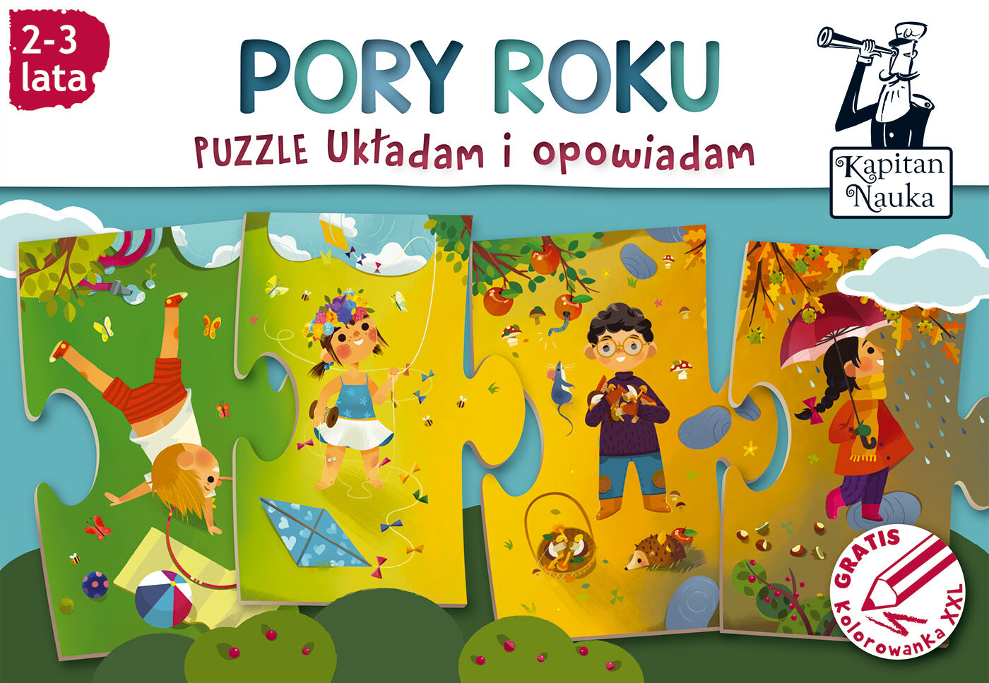 Puzzle Układam i opowiadam Pory roku 2-3 lata