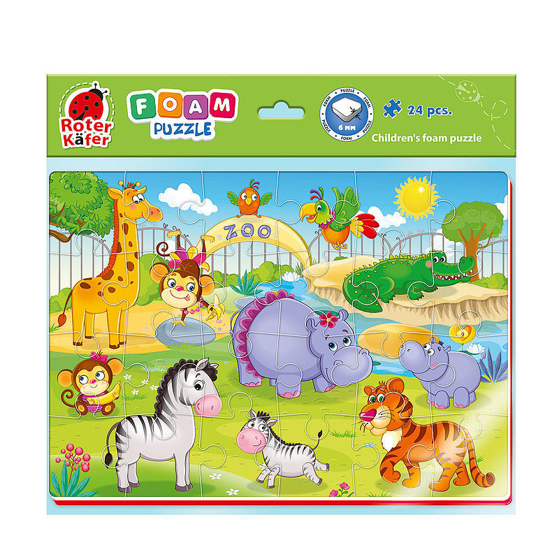 Puzzle piankowe a4 śmieszne obrazki  zoo rk6020-06