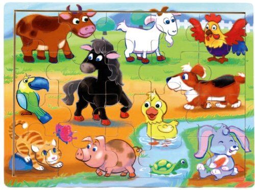 TOP BRIGHT Puzzle Drewniane Na wsi 20 elementów