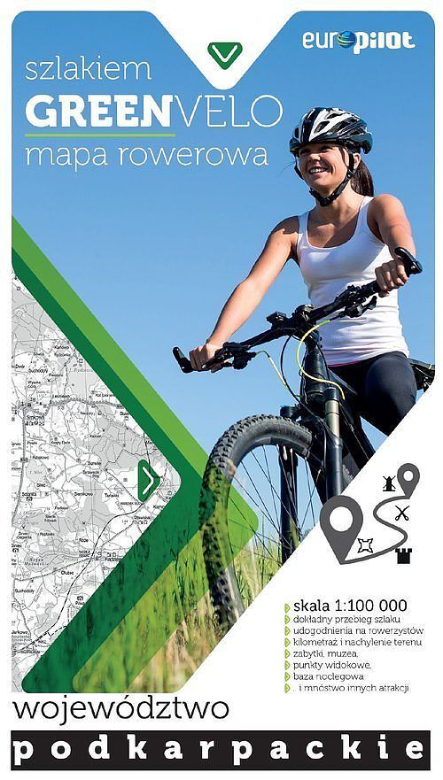 Nie tylko Green Velo. Mapa tras rowerowych w skali 1:100 000 Województwo podkarpackie