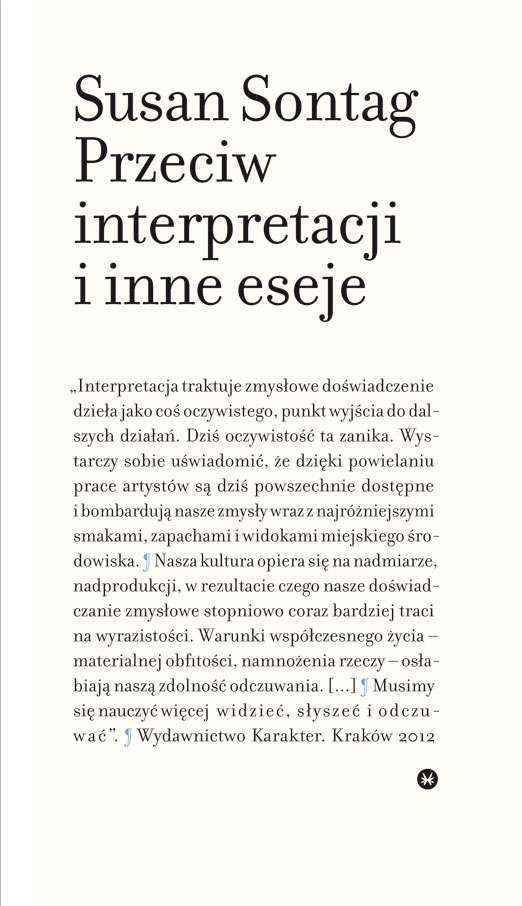Przeciw interpretacji i inne eseje wyd. 2