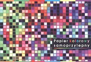 Zeszyt papierów kolorowych samoprzylepnych B4 8 kartek Mix wzorów