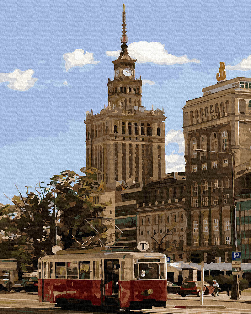 Malowanie po numerach pałac kultury i nauki