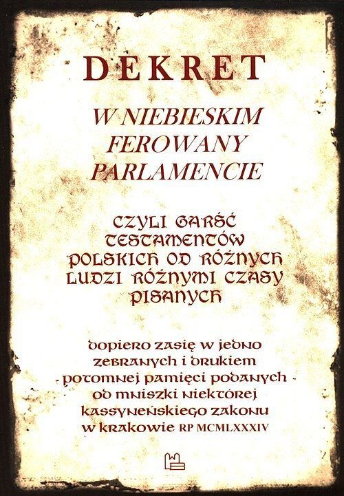 Dekret w niebieskim ferowany parlamencie