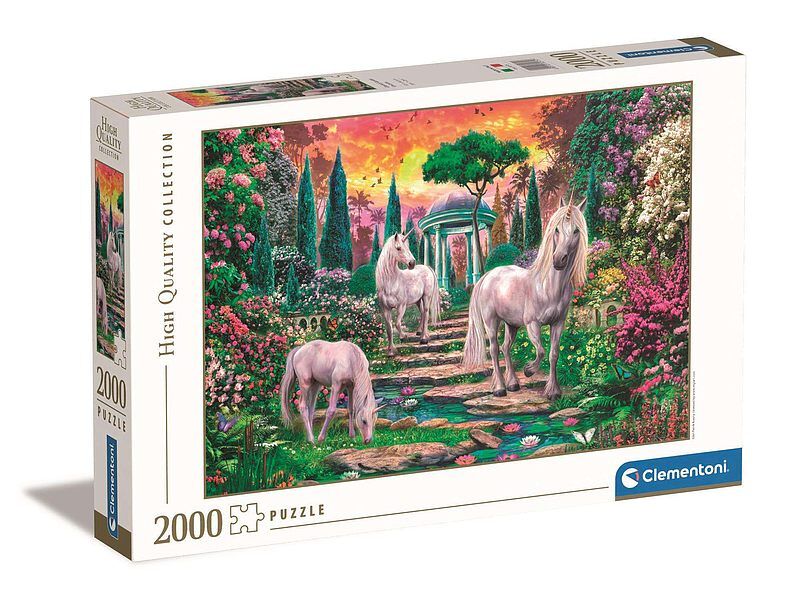 Puzzle 2000 hq classical garden unicorns 32575