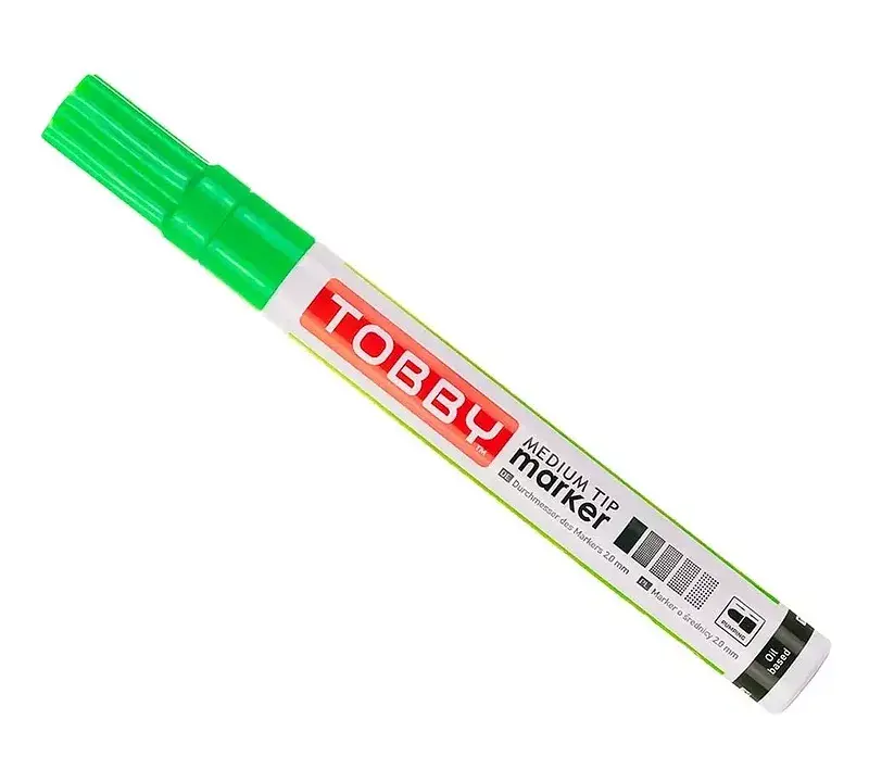 Marker olejowy tobby jasno-zielony uv 1szt