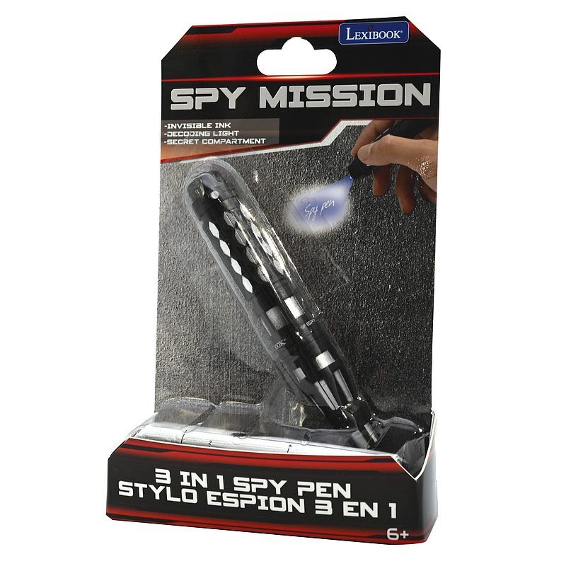 Długopis z niewidzialnym tuszem i światłem szpiegowskim spy mission rpspy02