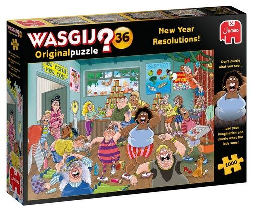 Puzzle 1000 Wasgij Original 36 Postanowienia noworoczne