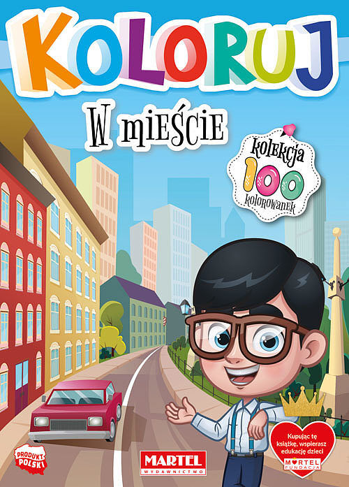 W mieście. Koloruj