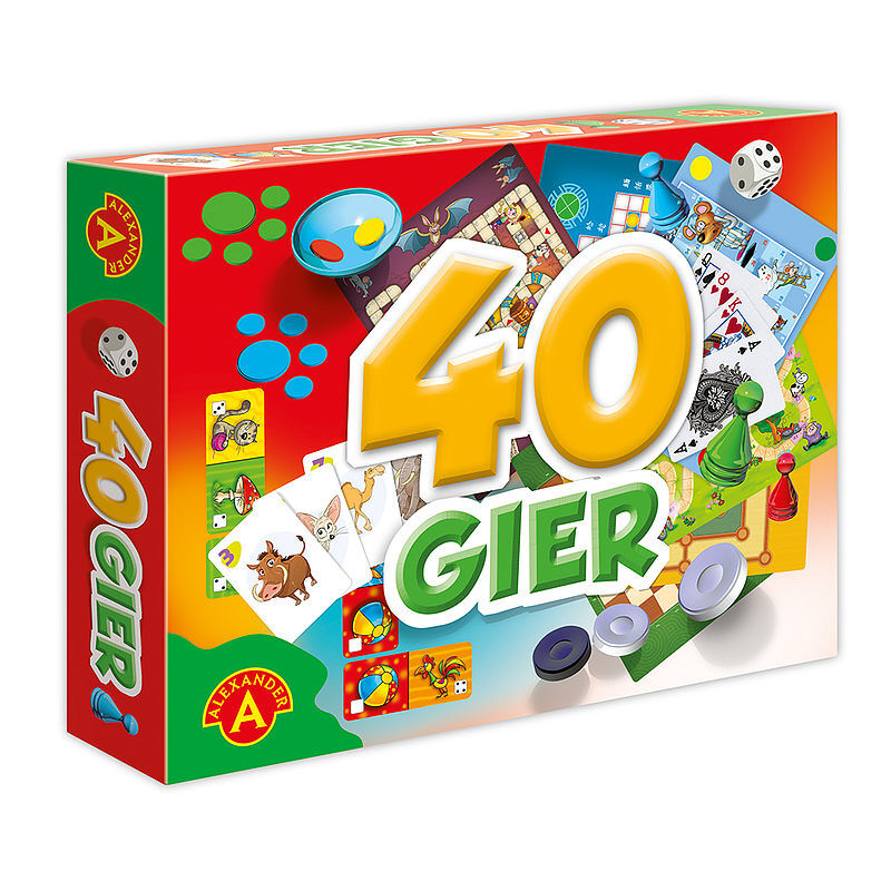 Gry rodzinne Zestaw 40 gier