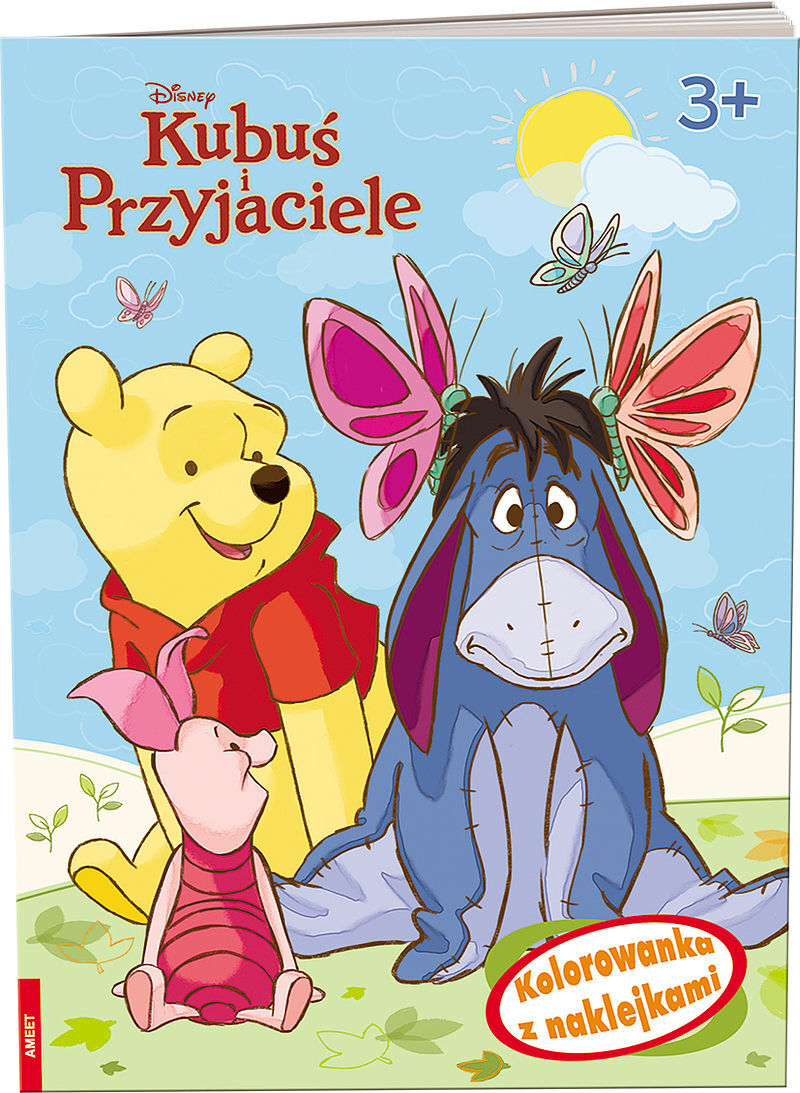 Kubuś i przyjaciele kolorowanka z naklejkami na-9122