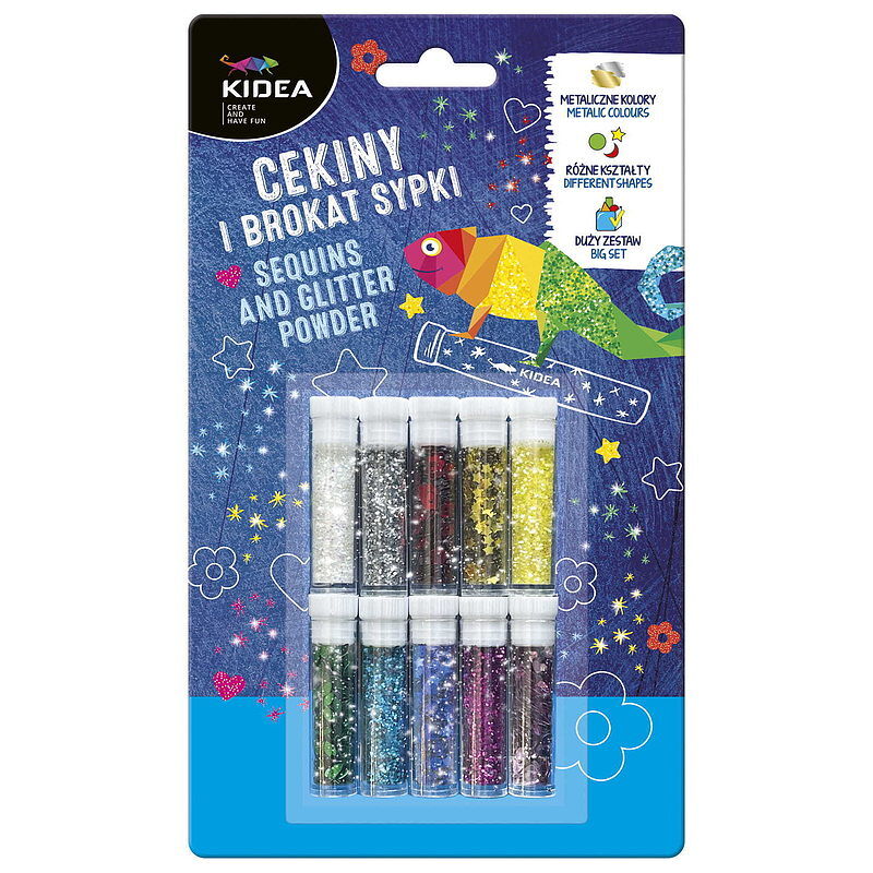 Cekiny i brokat sypki kidea 10 sztuk