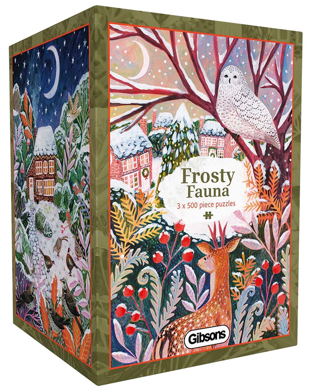 Puzzle 3x500 Mroźna fauna 113700