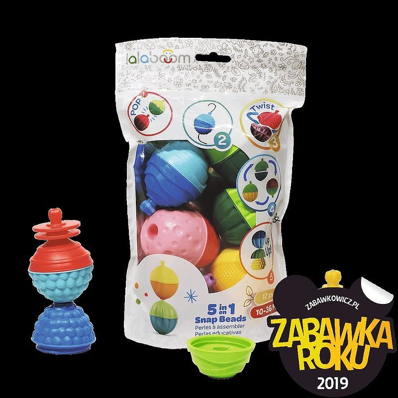 Zestaw kulkoklocków 12 elementów lalaboom 61077