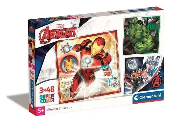 Puzzle 3 x 48 super kolor the avengers 25315