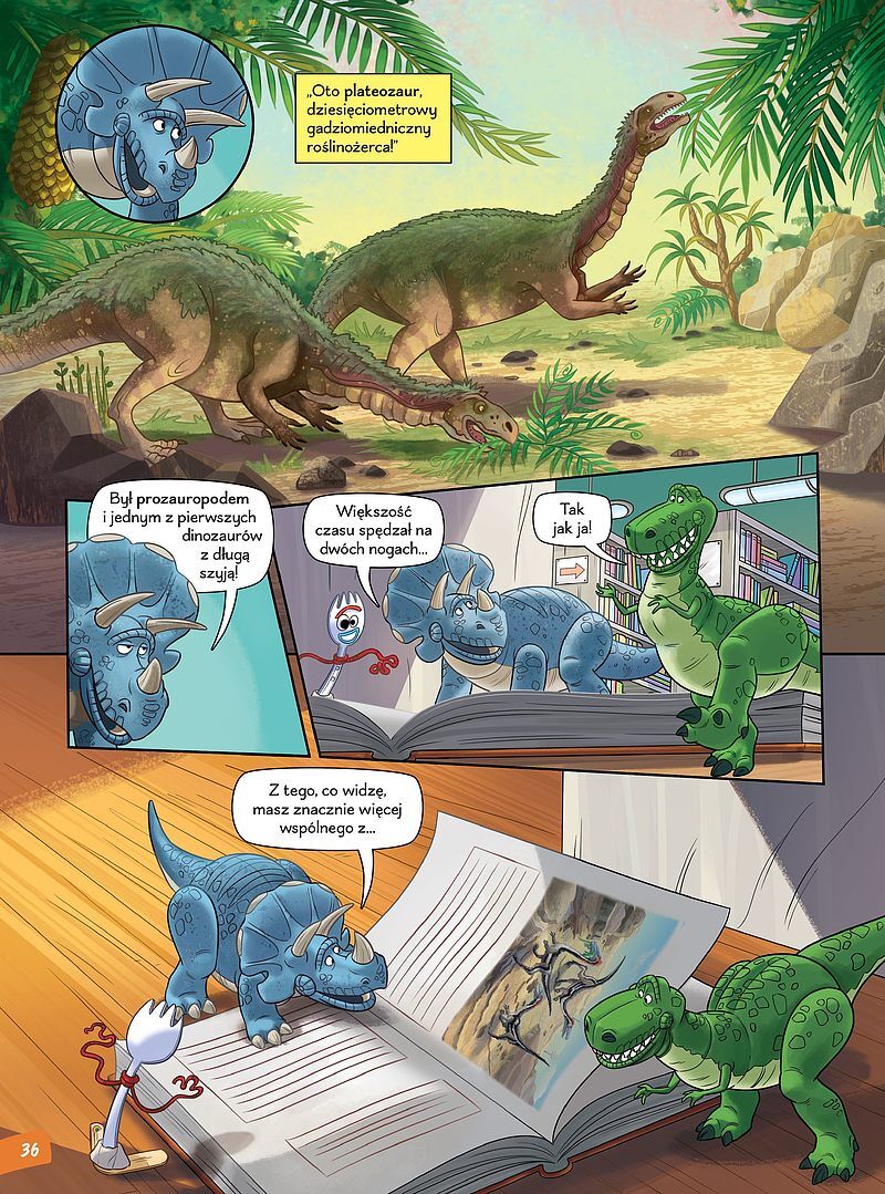 Nauka z komiksem. Era dinozaurów - 01 - Straszne jaszczury, czyli dinozaury triasu.