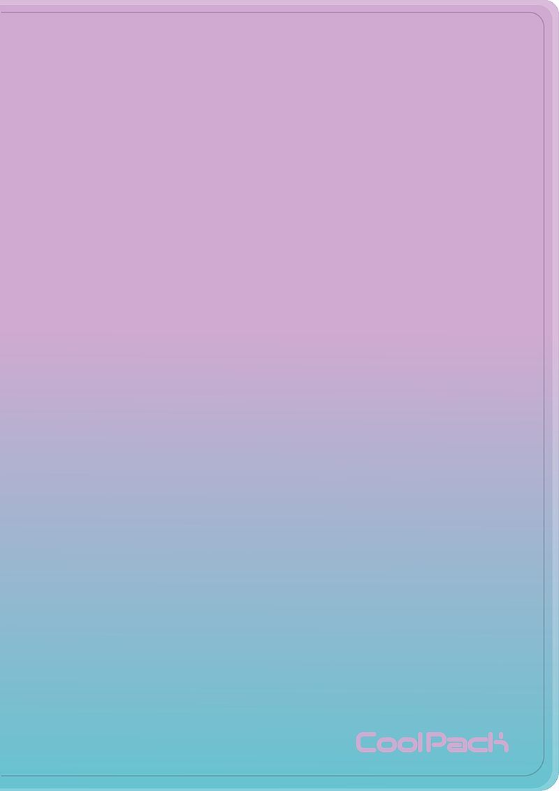 Teczka clear book a4 coolpack gradient 20 koszulek blueberry